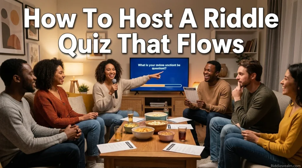 How To Host A Riddle Quiz That Flows