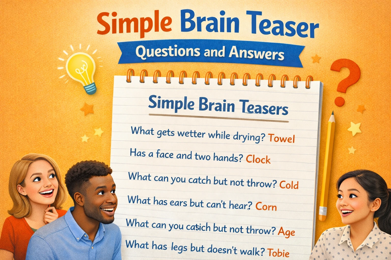 Simple Brain Teaser Questions and Answers (2026)