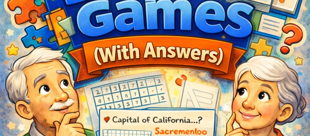 Brain Games for Seniors With Answers: 2026 Guide