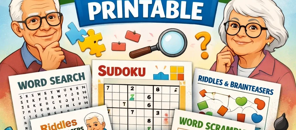 Brain Teasers for Seniors Printable: Free PDFs & Answers