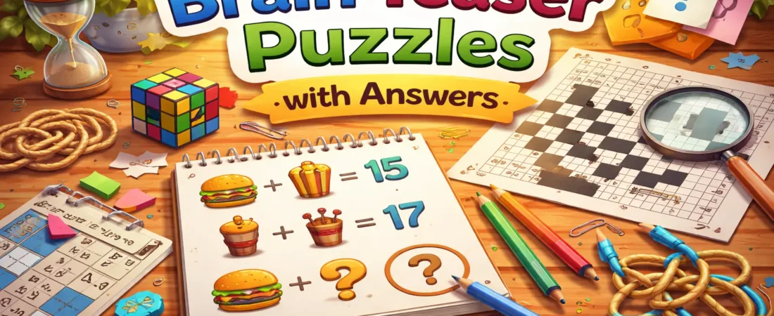 Brain Teaser Puzzles With Answers to Try Today