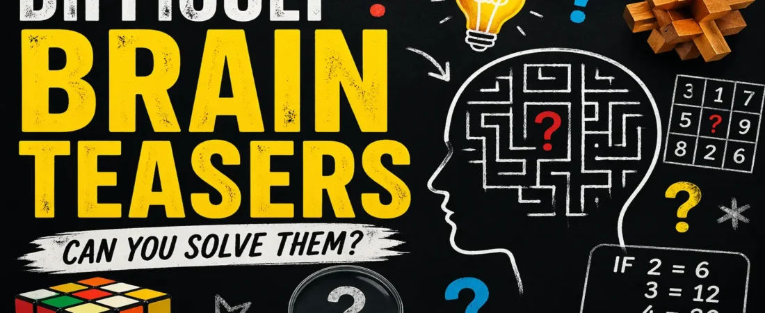 Difficult Brain Teasers That Truly Test Your Mind