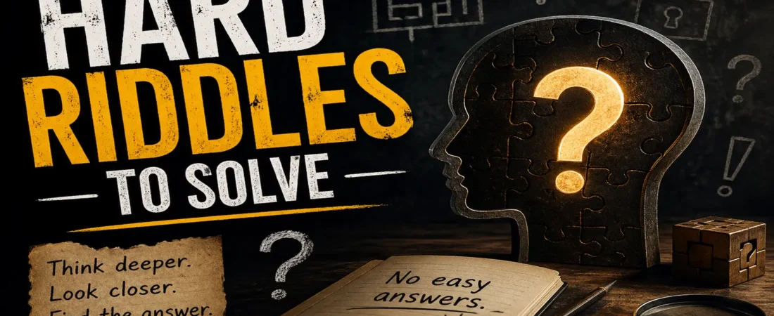 Hard Riddles to Solve: 144 Tricky Brain Teasers