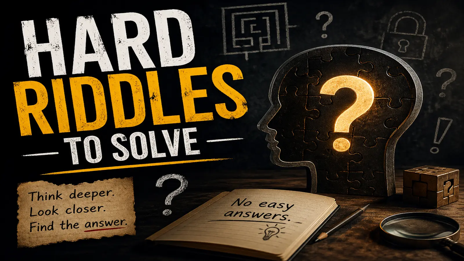 Hard Riddles to Solve: 144 Tricky Brain Teasers