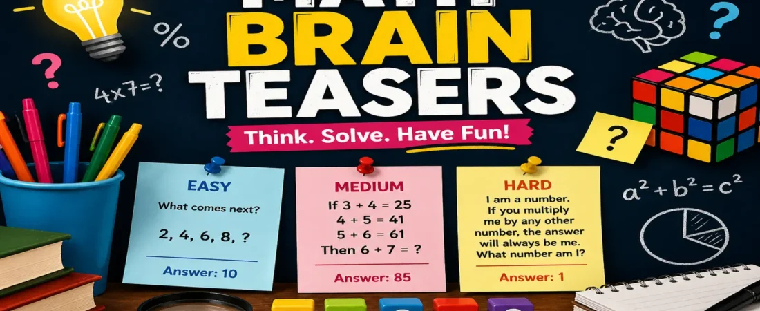Math Brain Teasers: Fun Puzzles With Answers