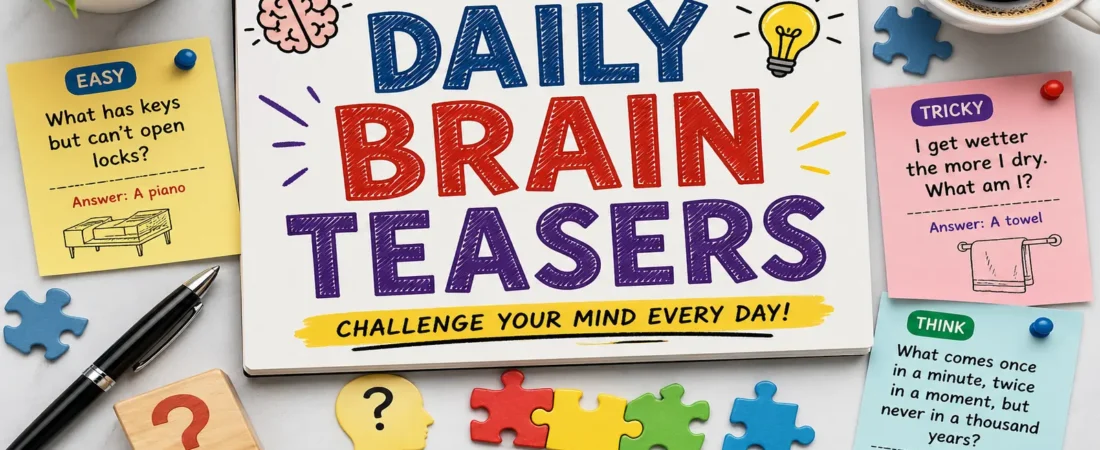 Daily Brain Teasers: Fun Puzzles for Every Day