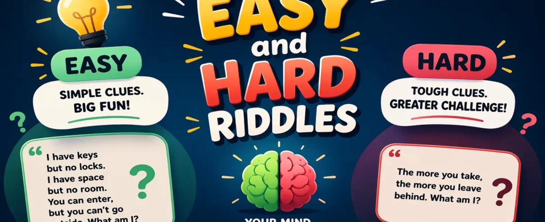 Easy and Hard Riddles 2026