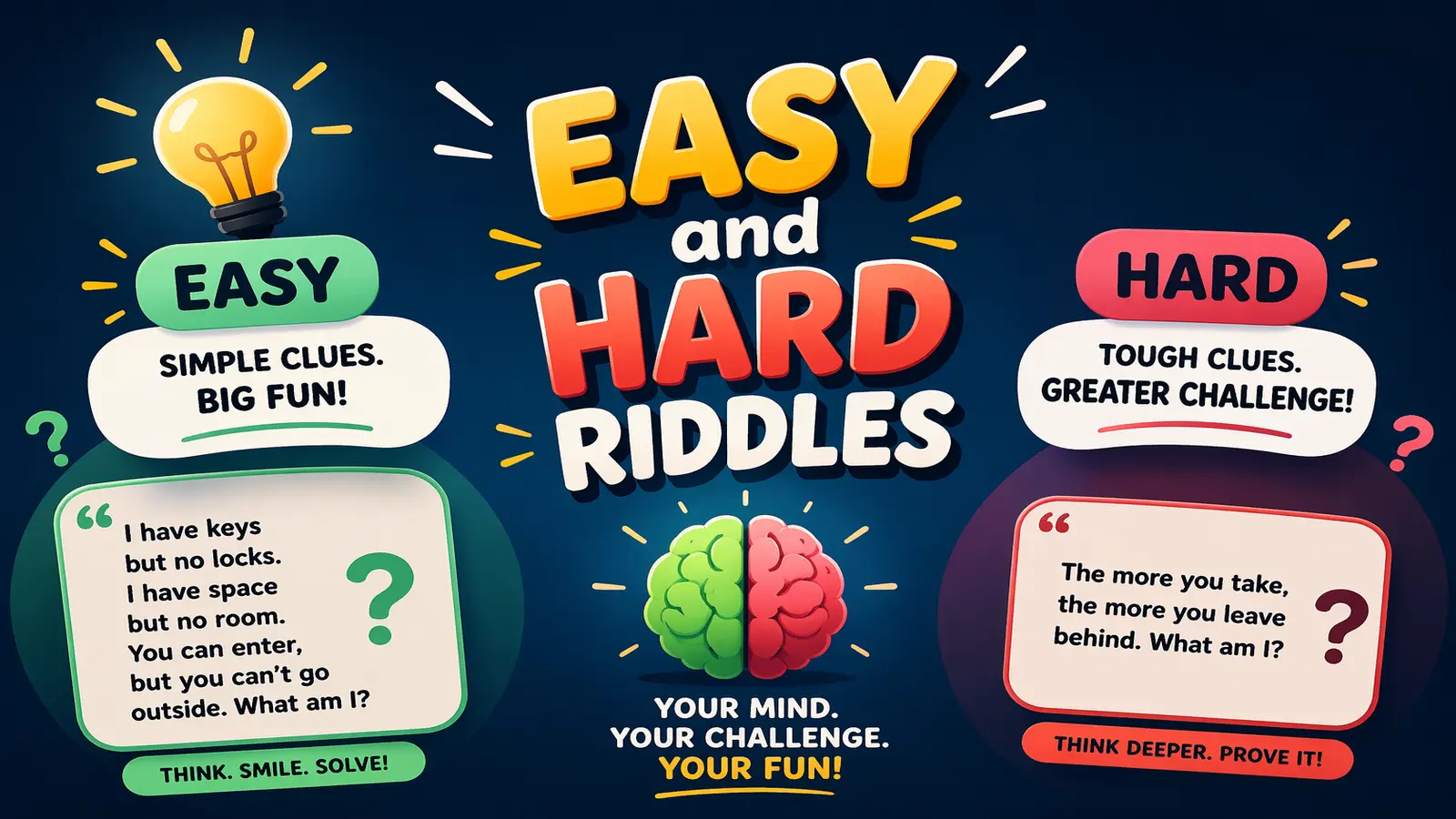 Easy and Hard Riddles 2026