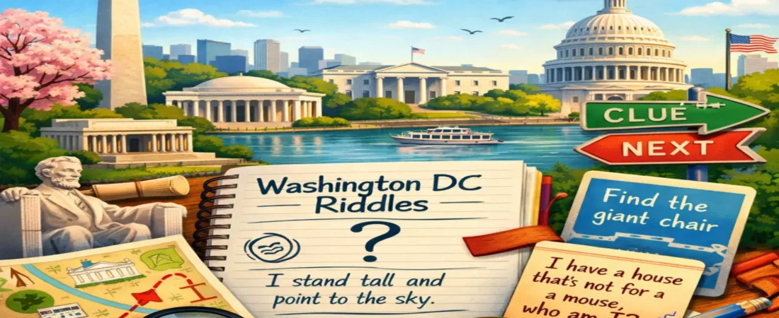 Washington DC Riddles Clues for Explorer
