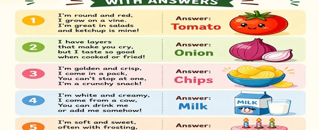 Food Riddles With Answers Everyone Will Love