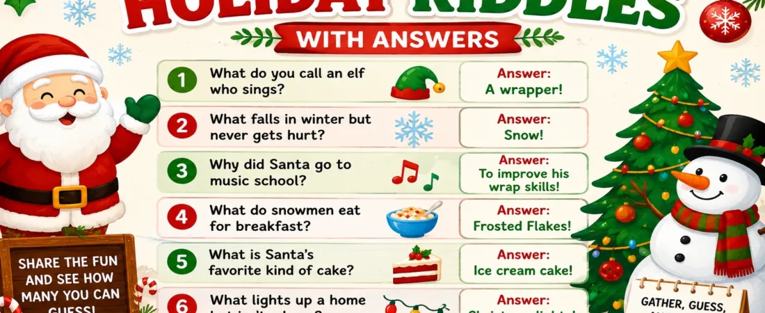 Holiday Riddles With Answers for Every Celebration