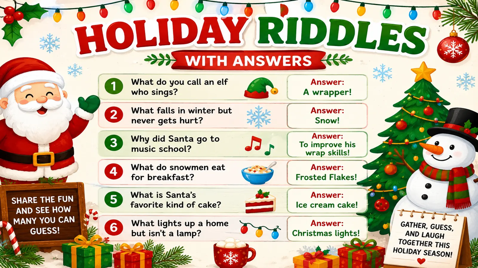 Holiday Riddles With Answers for Every Celebration