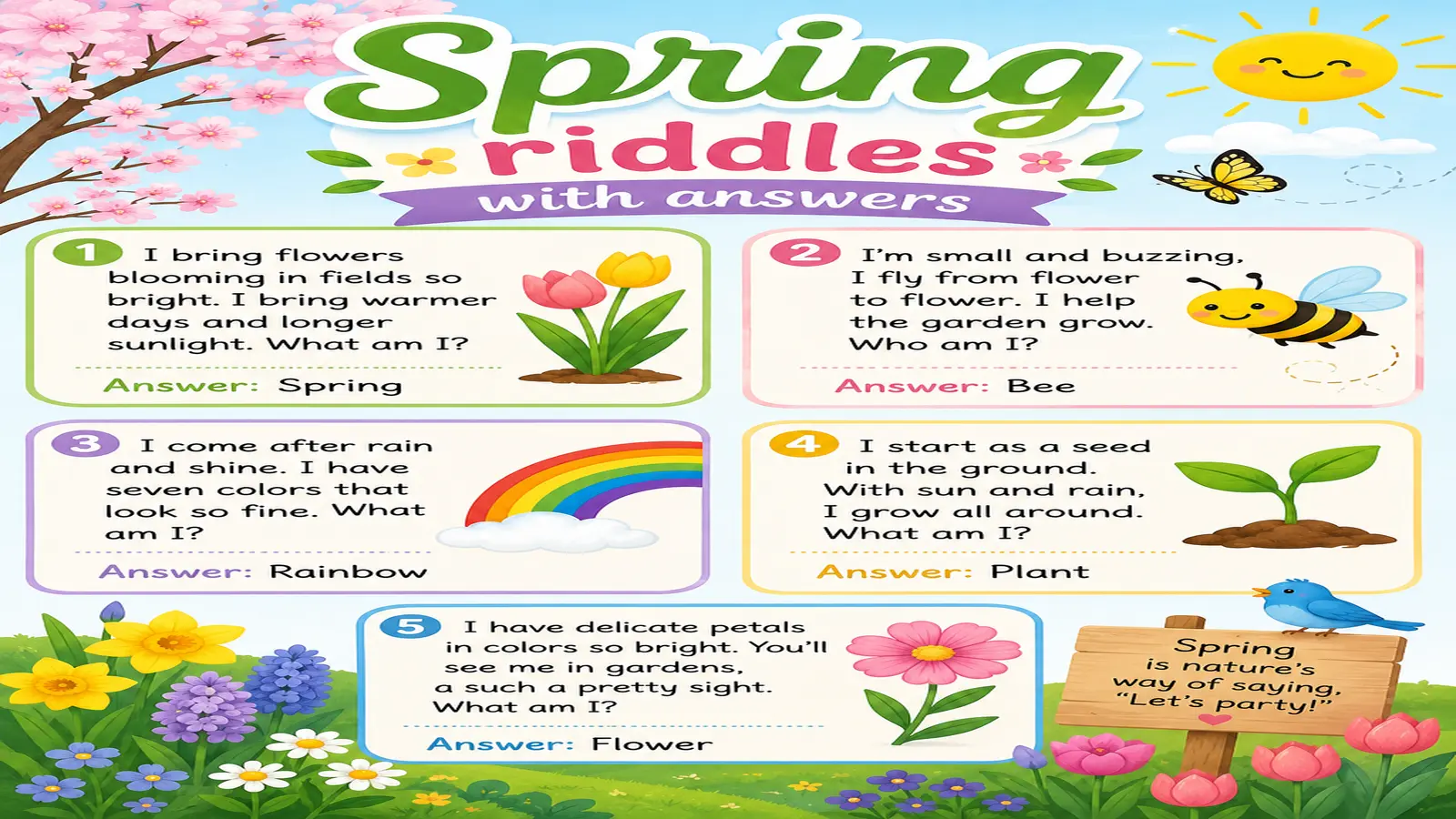 Spring Riddles With Answers for Every Age