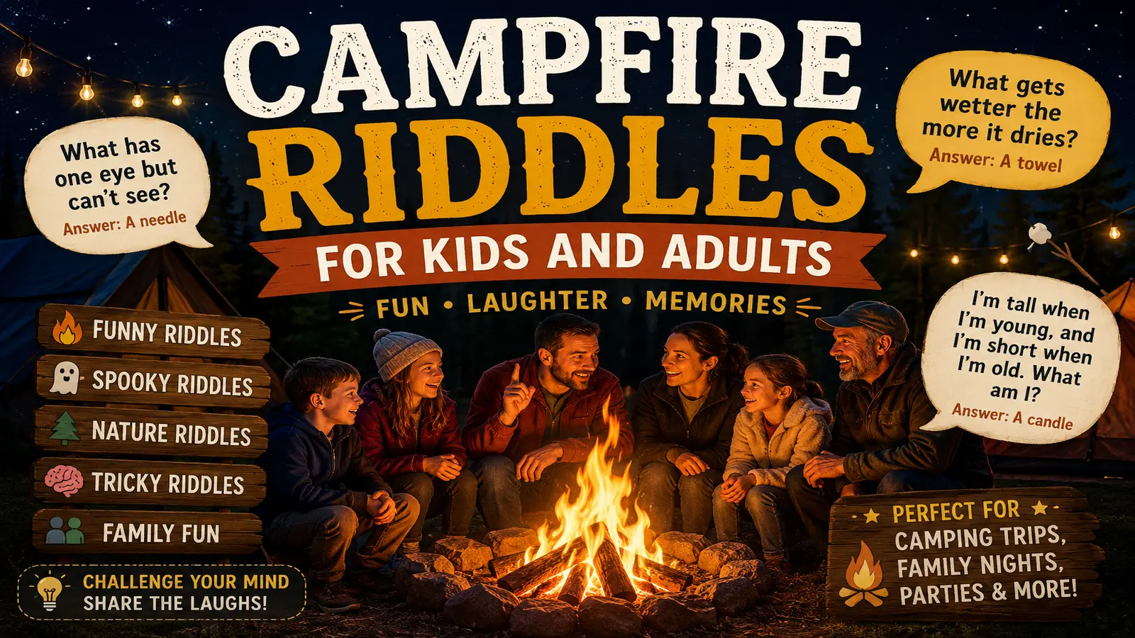 Campfire Riddles for Kids and Adults