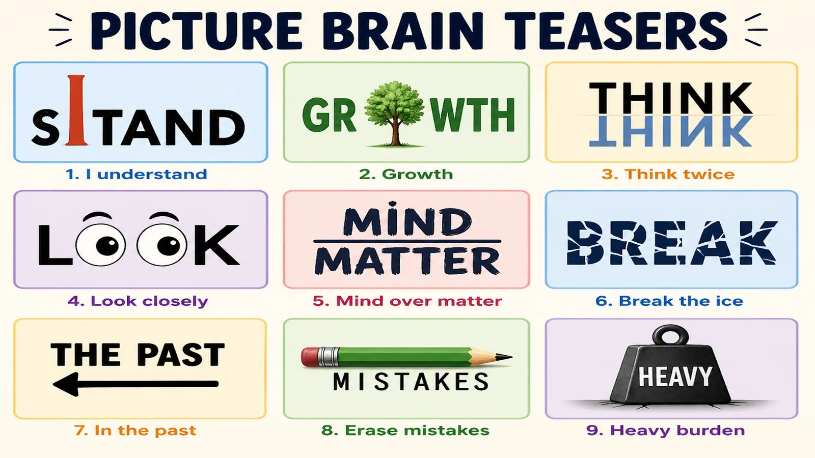 Picture Brain Teasers: Fun Visual Puzzles With Answers