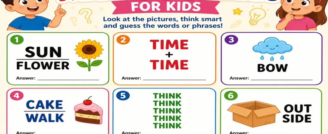 Rebus Puzzles for Kids: Fun Brain Teasers