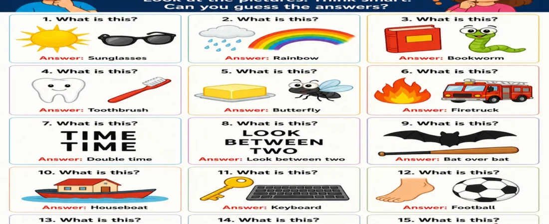 Picture Riddles with Answers for All Ages