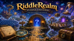 Players exploring a colorful digital puzzle universe”