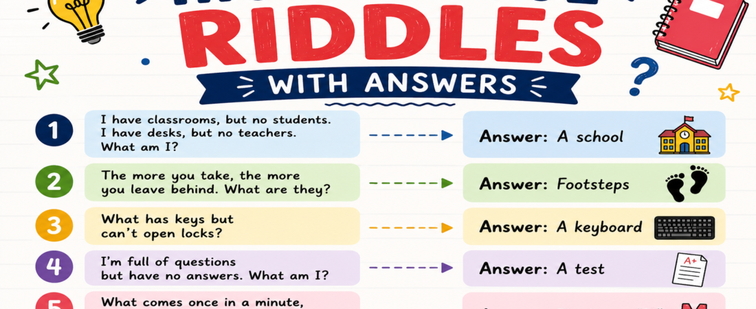 High School Riddles With Answers