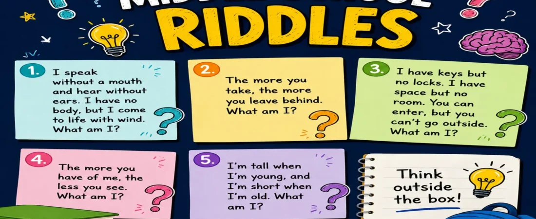 Middle School Riddles Kids Actually Love