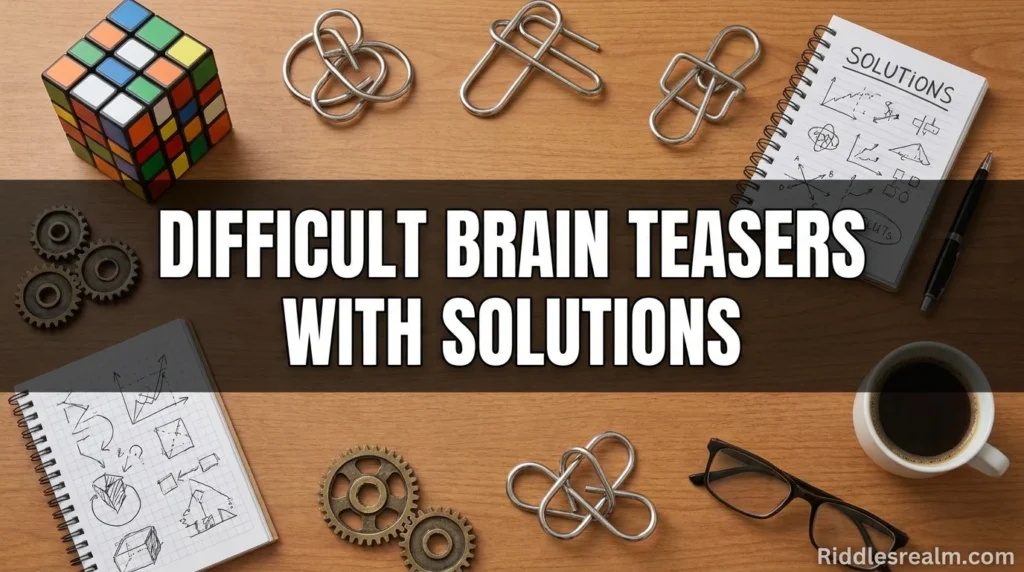 difficult brain teasers with solutions