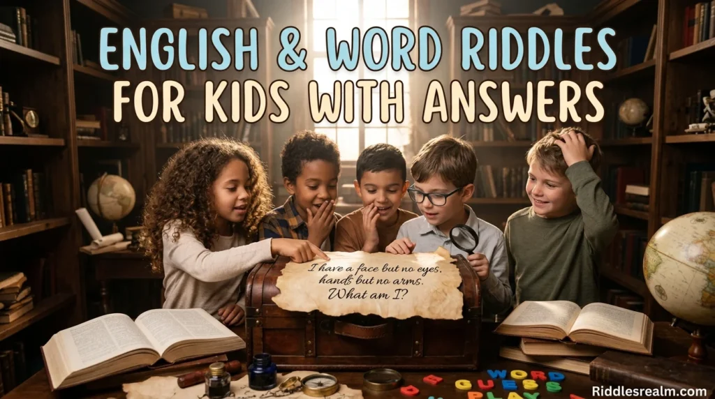 English & Word Riddles for Kids with Answers