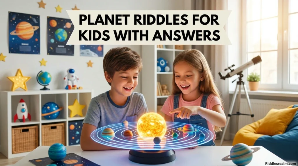 Planet Riddles for Kids with Answers