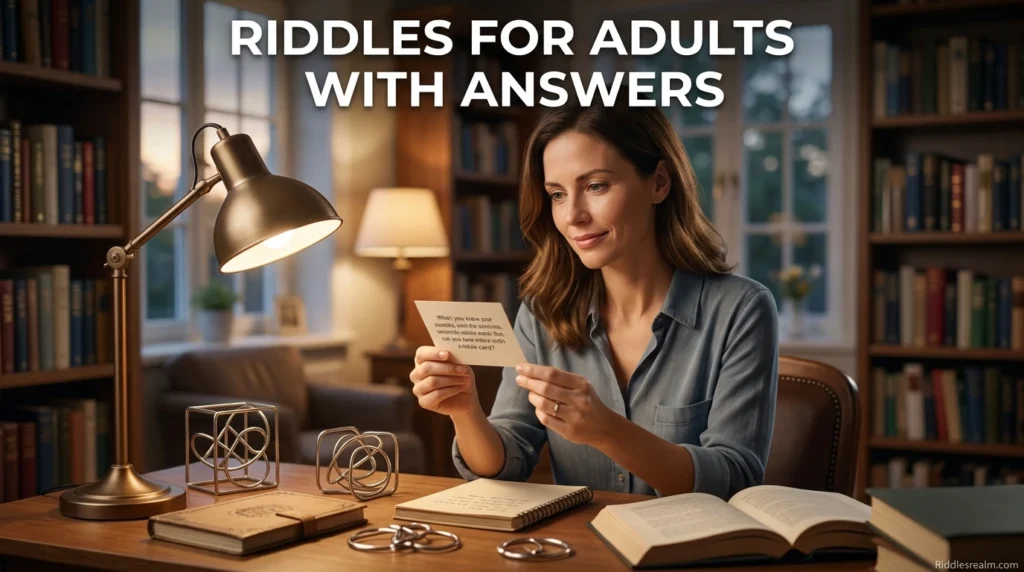 Riddles for Adults With Answers