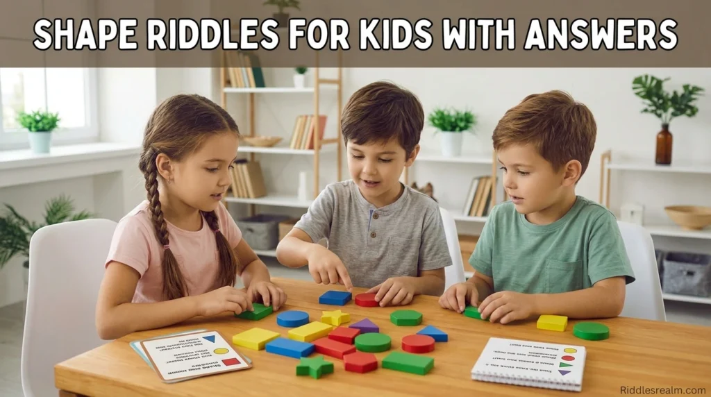 Shape Riddles for Kids with Answers