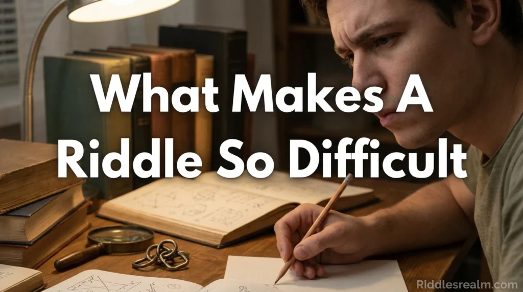 What Makes A Riddle So Difficult