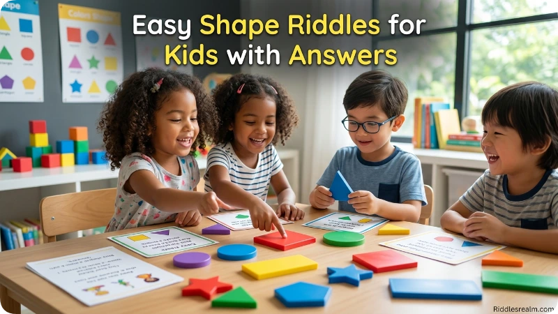 Easy Shape Riddles for Kids with Answers