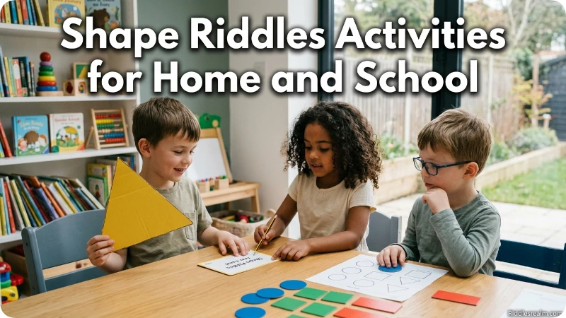 Shape Riddles Activities for Home and School