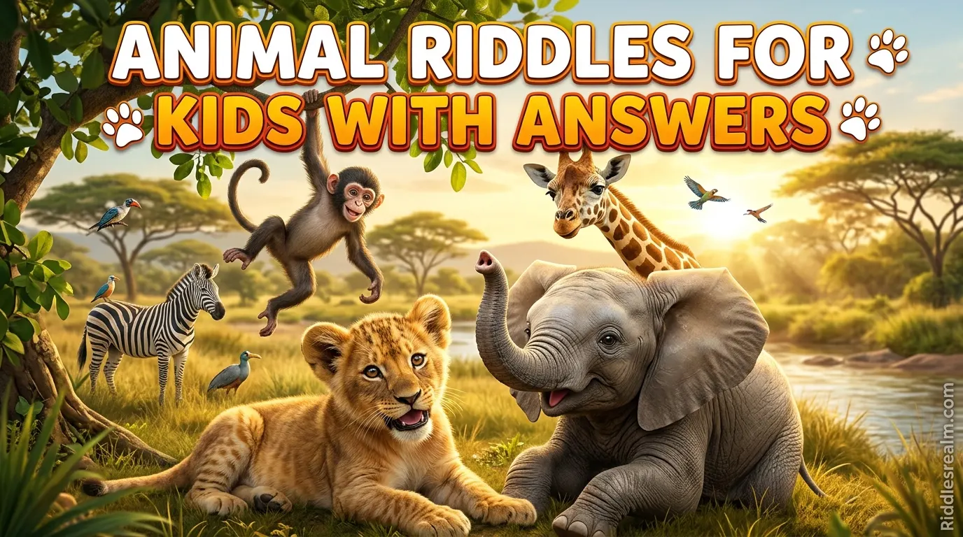 Animal Riddles for Kids with Answers