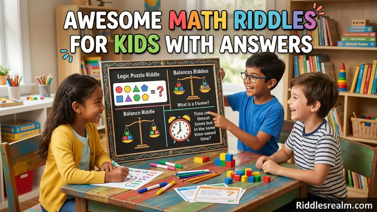 Awesome Math Riddles for Kids With Answers